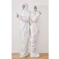 Dust Proof Body Suit Non-woven Laboratory Protective Clothing